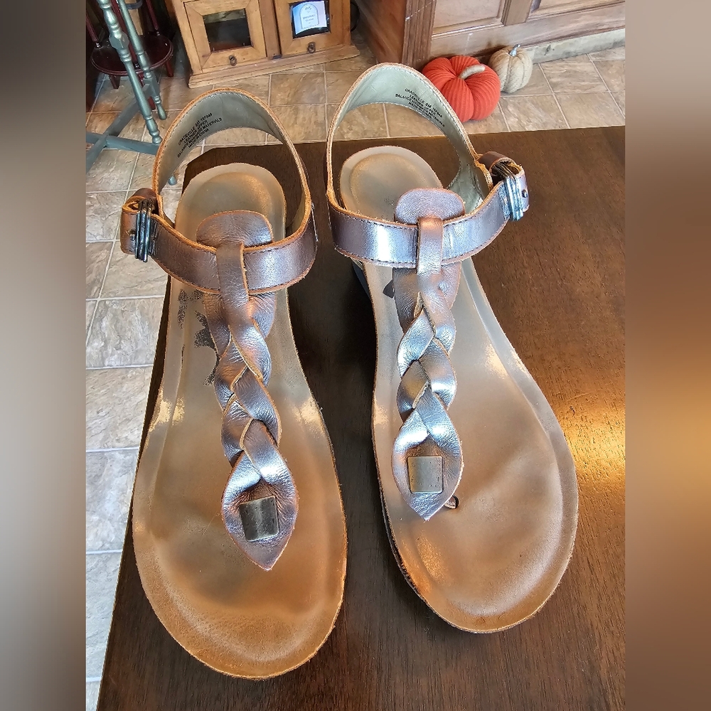 Women's OTBT Graceville Braided Strap Sandals - Pewter